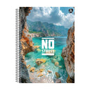 Cuaderno resorte tapa dura No Stress 96 hojas Sao Domingo