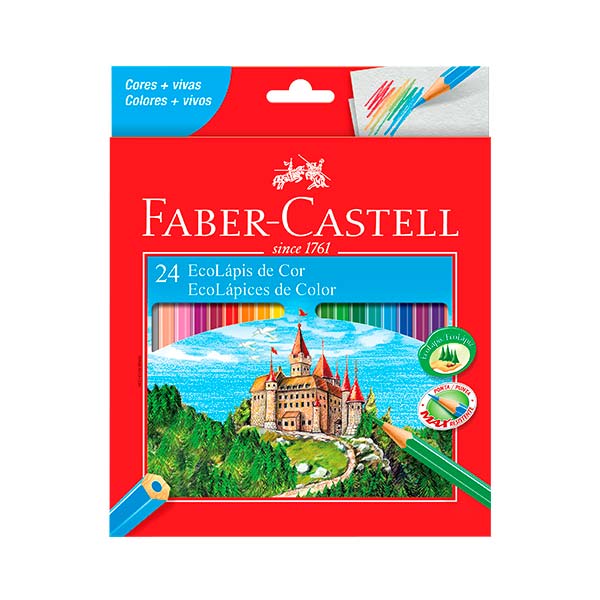 Ecolapices Hexagonales 24 unidades Faber Castell.