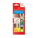 Eco lápices caras y colores 12 unidades Faber Castell