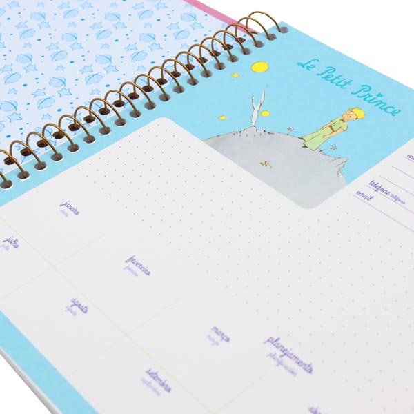 Cuaderno resortes 96 hojas Pequeño Príncipe