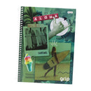 Cuaderno resortes 80 hojas Grip