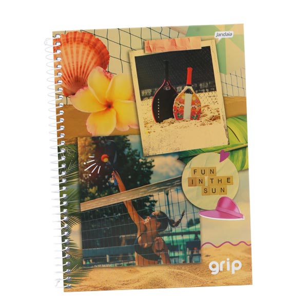 Cuaderno resortes 80 hojas Grip