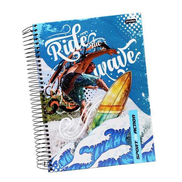 Cuaderno resortes 192 hojas Sport