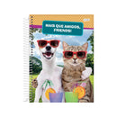 Cuaderno resortes 192 hojas Pet