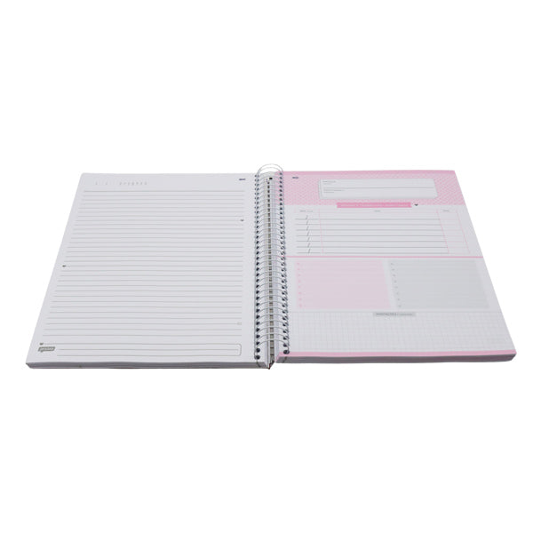 Cuaderno resortes 192 hojas Pet