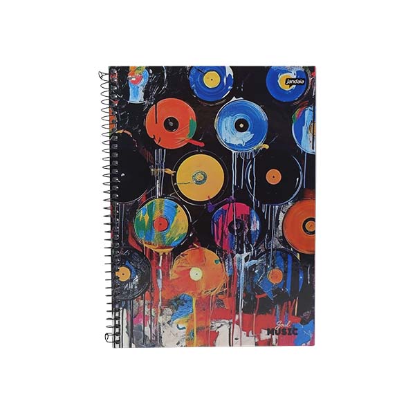 Cuaderno resortes 80 hojas Soul Music