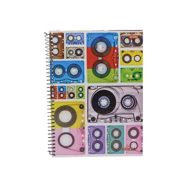 Cuaderno resortes 80 hojas Soul Music