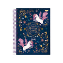 Cuaderno resortes 80 hojas Dream
