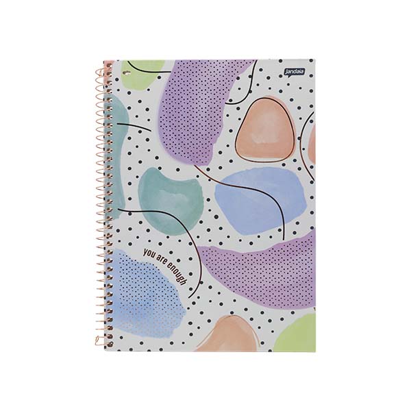 Cuaderno resortes 80 hojas La Creme