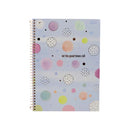 Cuaderno resortes 80 hojas La Creme