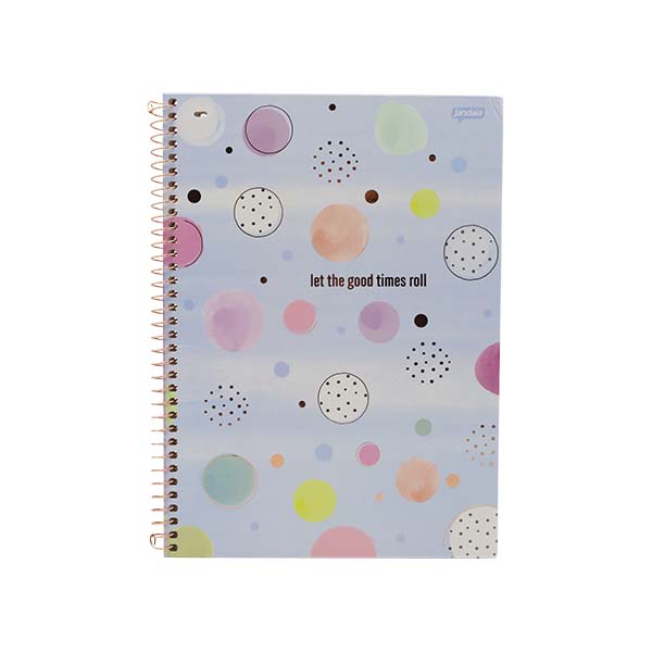 Cuaderno resortes 80 hojas La Creme