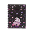 Cuaderno resortes 80 hojas La Fadinne