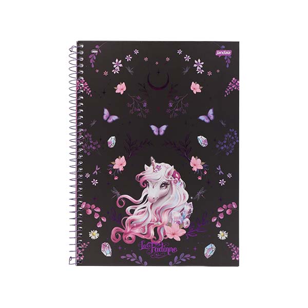 Cuaderno resortes 80 hojas La Fadinne