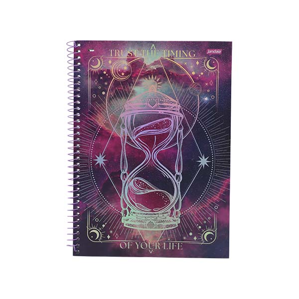 Cuaderno resortes 80 hojas Mystic