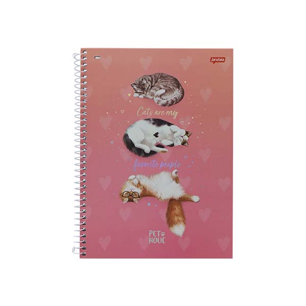 Cuaderno resortes 80 hojas Pet Holic