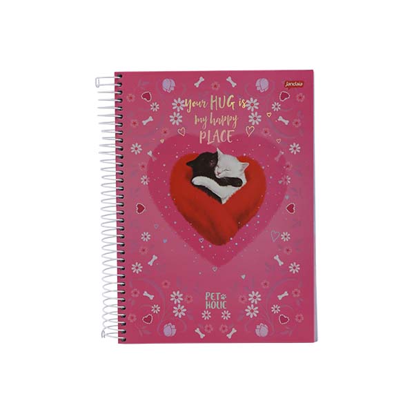 Cuaderno resortes 240 hojas Pet Holic
