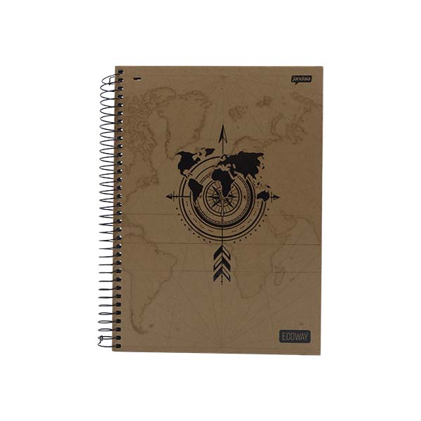 Cuaderno resortes 160 hojas Eco Way