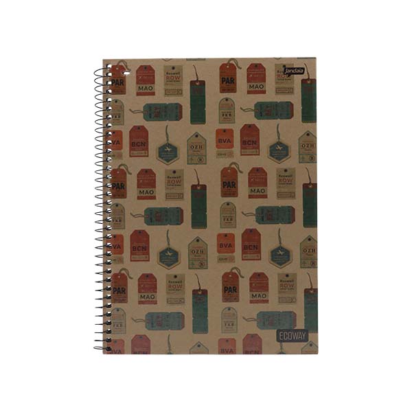 Cuaderno resortes 80 hojas Eco Way