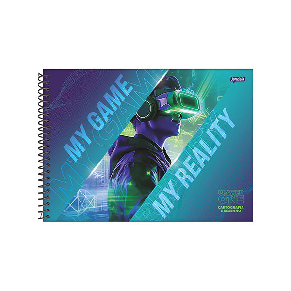 Cuaderno resortes 80 hojas Player 1