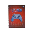 Cuaderno resortes 80 hojas Player 1