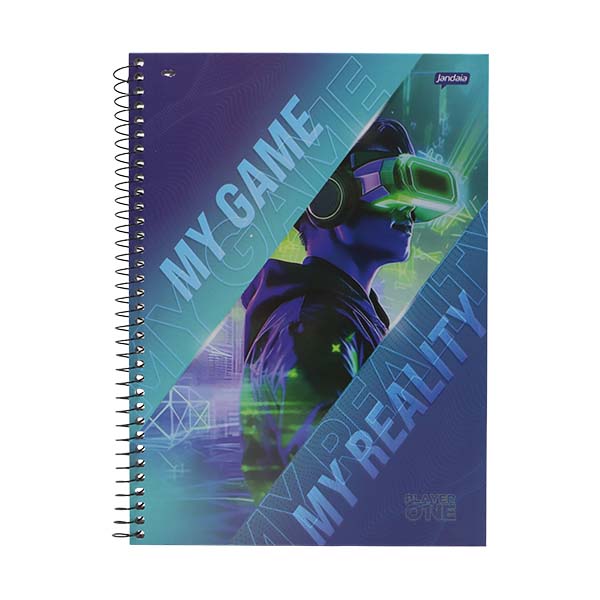 Cuaderno resortes 80 hojas Player 1