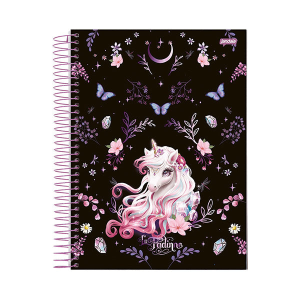 Cuaderno resortes 80 hojas La Fadinne