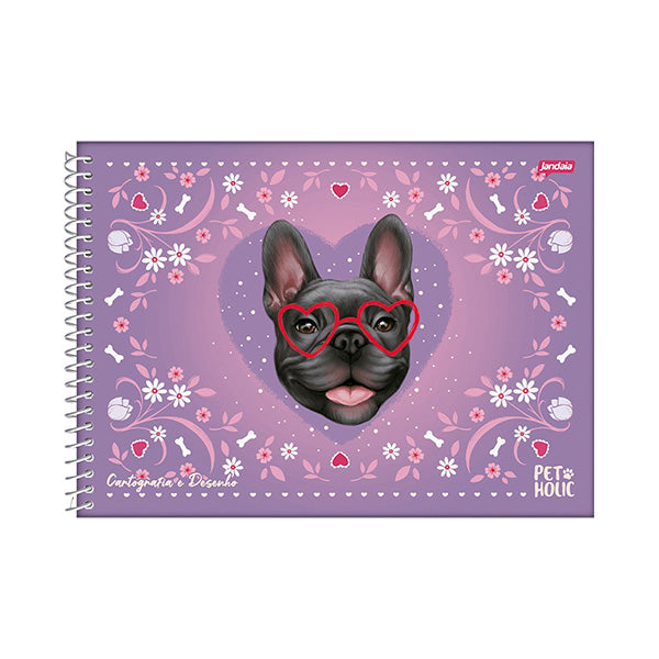 Cuaderno resortes 80 hojas Pet Holic