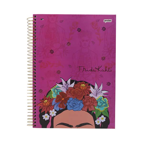Cuaderno resortes 160 hojas Frida Kahlo