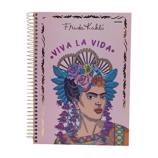 Cuaderno resortes 160 hojas Frida Kahlo