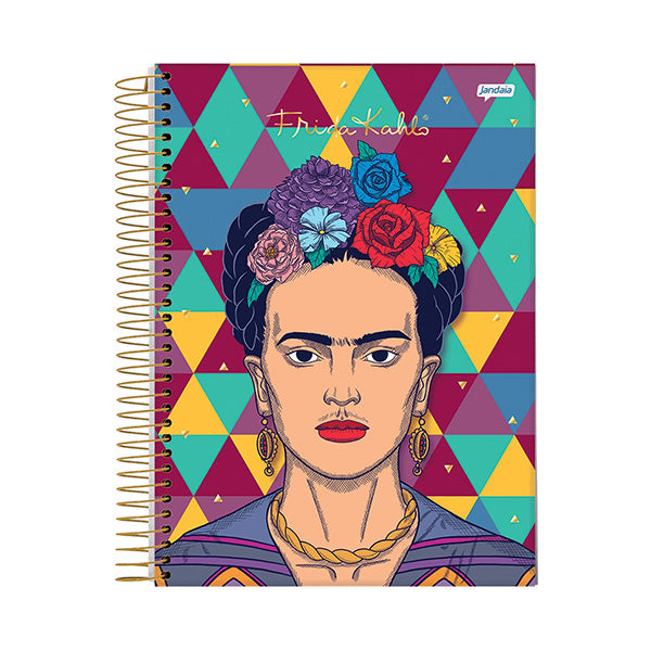 Cuaderno resortes 80 hojas Frida Kahlo