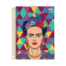 Cuaderno resortes 80 hojas Frida Kahlo