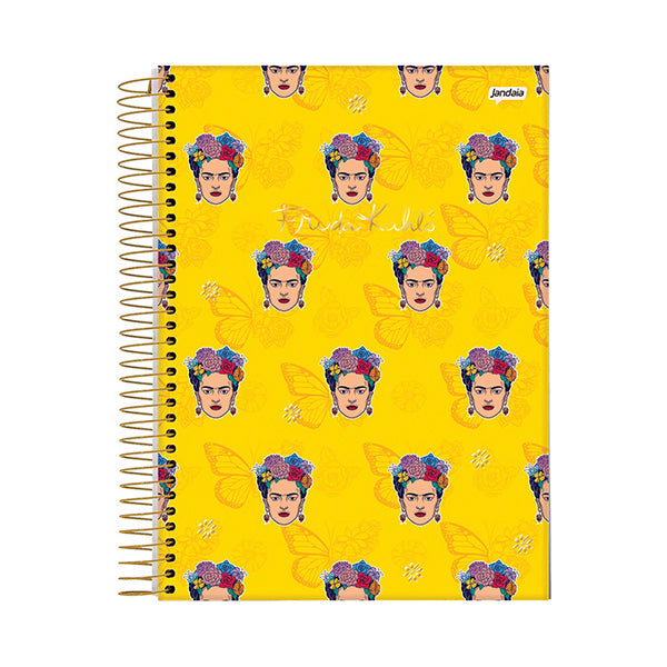 Cuaderno resortes 80 hojas Frida Kahlo