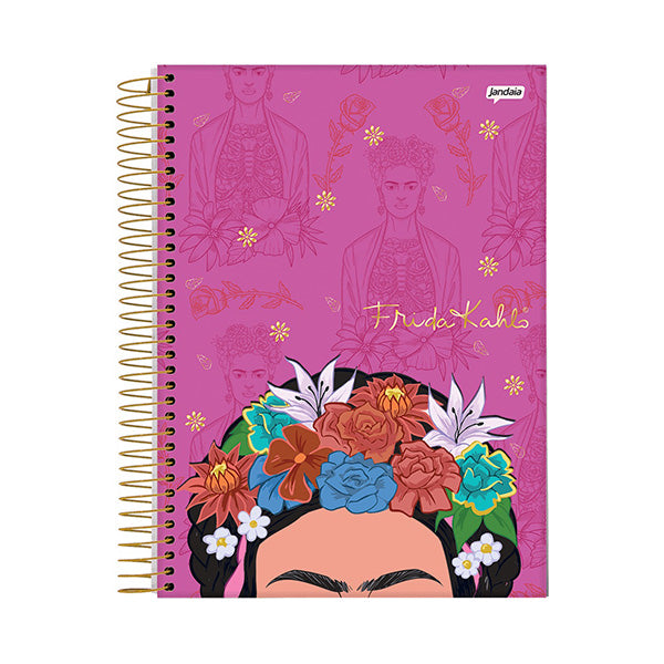 Cuaderno resortes 80 hojas Frida Kahlo