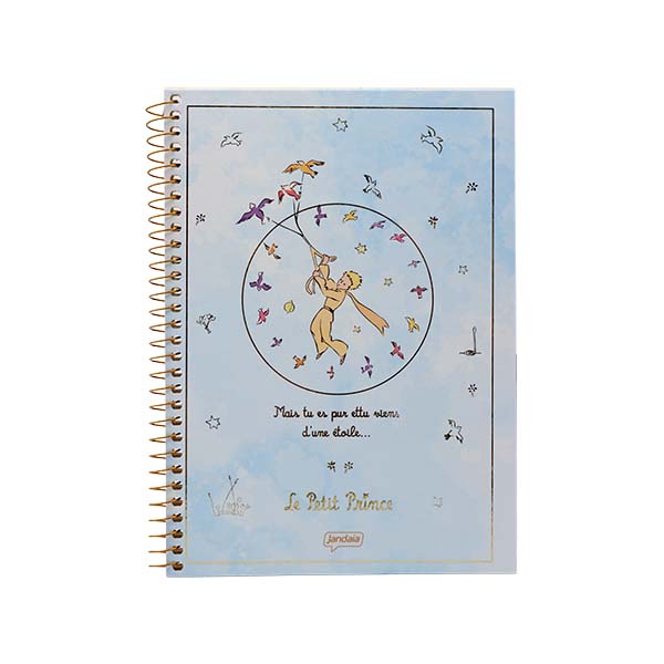 Cuaderno resortes 80 hojas Pequeño Príncipe