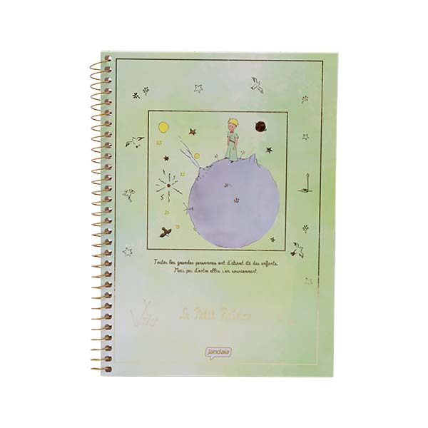Cuaderno resortes 80 hojas Pequeño Príncipe