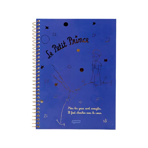 Cuaderno resortes 80 hojas Pequeño Príncipe