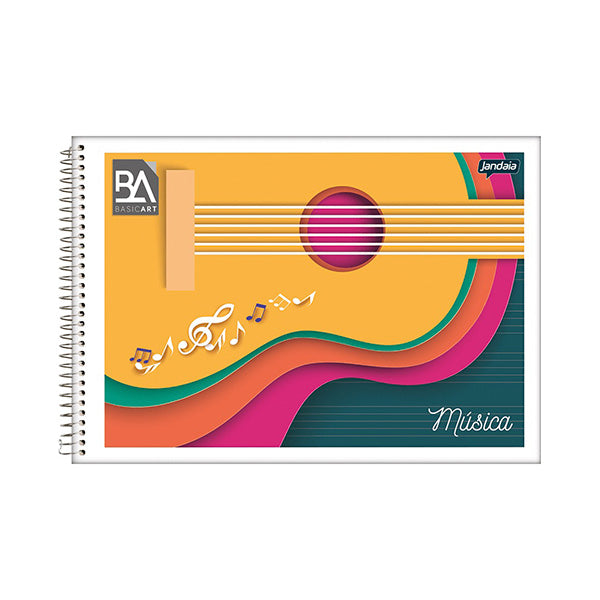 Cuaderno resortes 40 hojas Basic Art