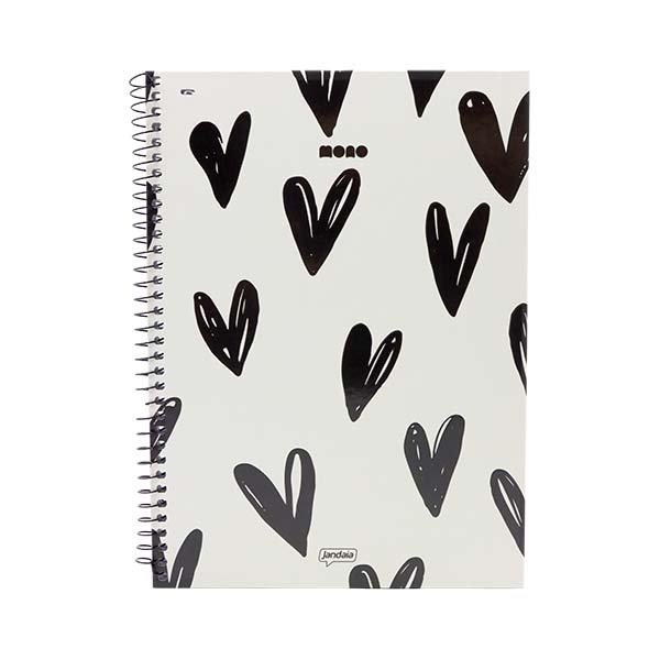 Cuaderno resortes 80 hojas Mono