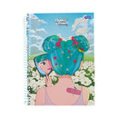 Cuaderno resortes 80 hojas Flower Power