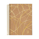 Cuaderno resortes 80 hojas Kraft Gold