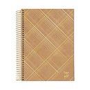 Cuaderno resortes 80 hojas Kraft Gold