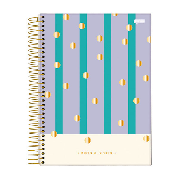 Cuaderno resortes 160 hojas Dots
