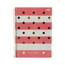 Cuaderno resortes 80 hojas Dots
