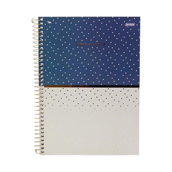 Cuaderno resortes 80 hojas Dots