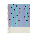 Cuaderno resortes 80 hojas Dots
