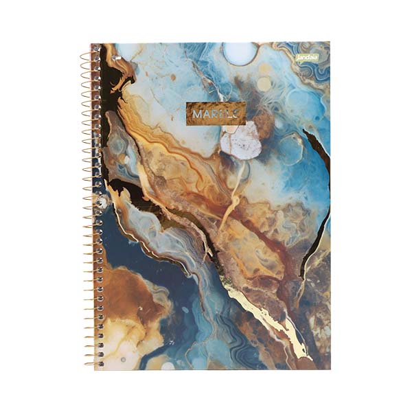 Cuaderno resortes 80 hojas Marble