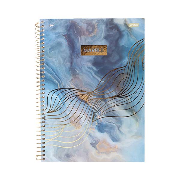 Cuaderno resortes 80 hojas Marble