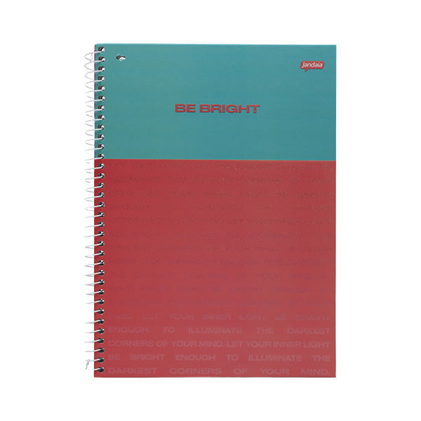 Cuaderno resortes 80 hojas Be Bright