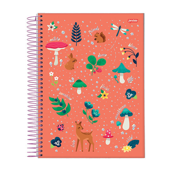 Cuaderno resortes 80 hojas Bloom