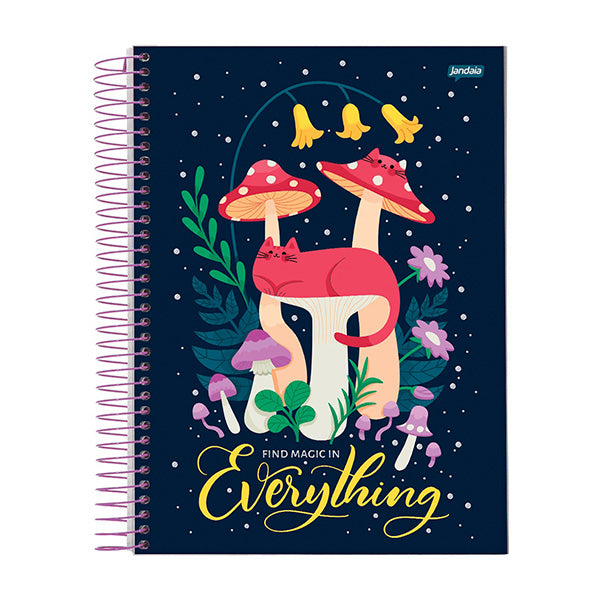 Cuaderno resortes 80 hojas Bloom